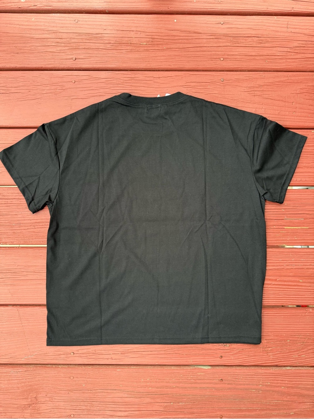 Sanrio Black Short Sleeve Sushi Graphic Tee with Red & Yellow Accents - Picture 4 of 5